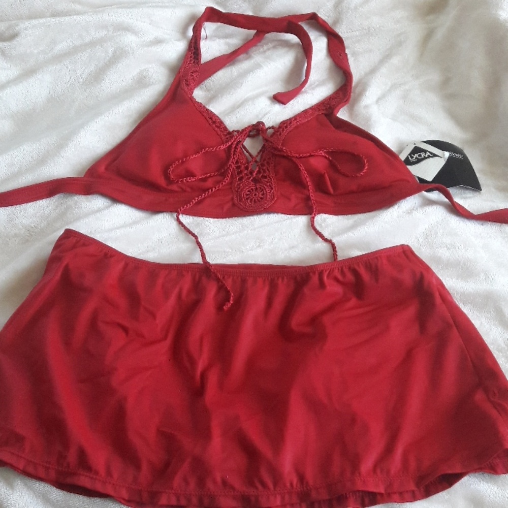 Red Two Piece